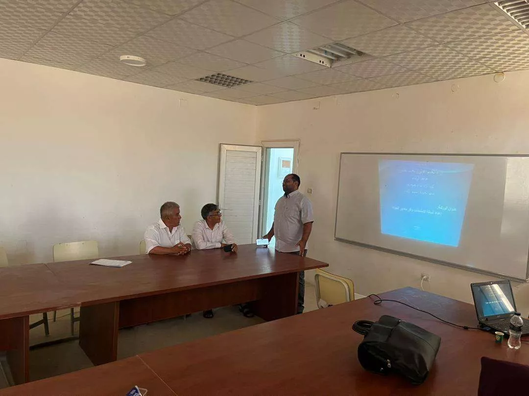 ورشة عمل بعنوان ( اعداد اسئلة الامتحانات وفق معايير الجودة )