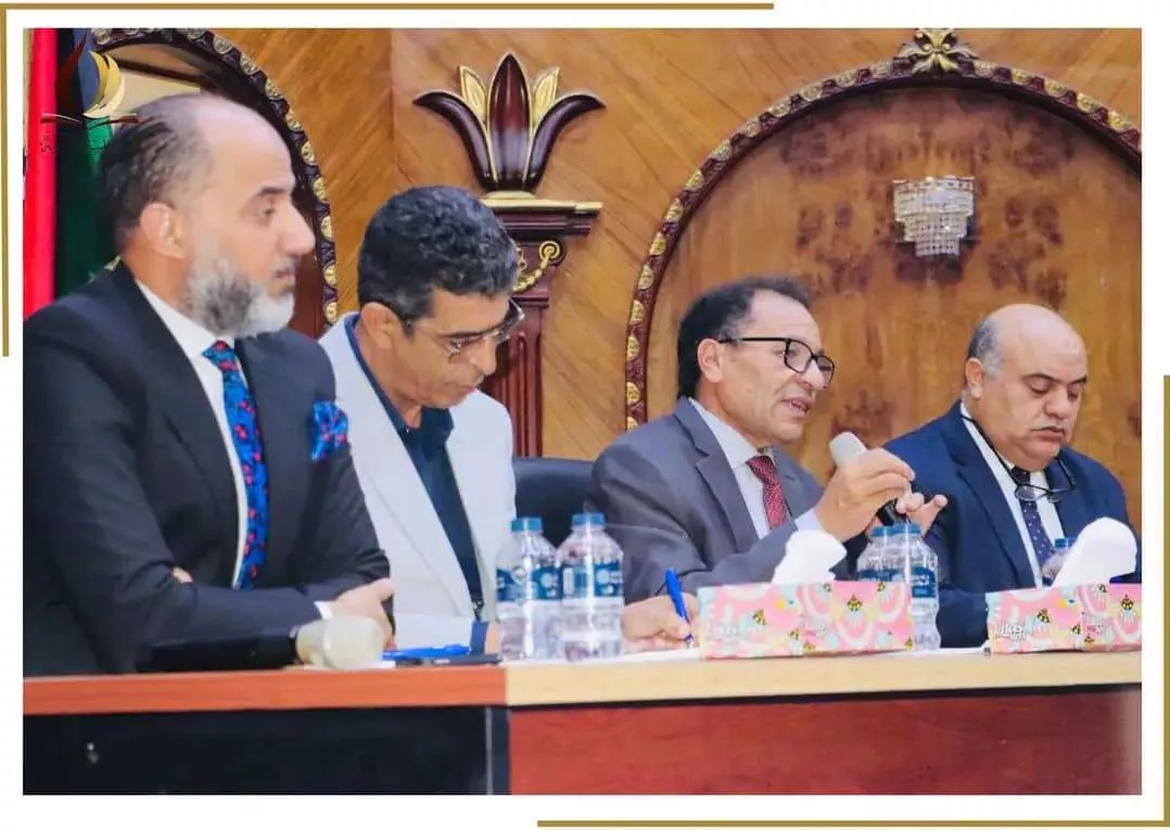 A meeting of the Minister of Higher Education and Scientific Research and the Undersecretary of the Ministry of Health with the deans of medical colleges in Libyan universities and directors of educational hospitals