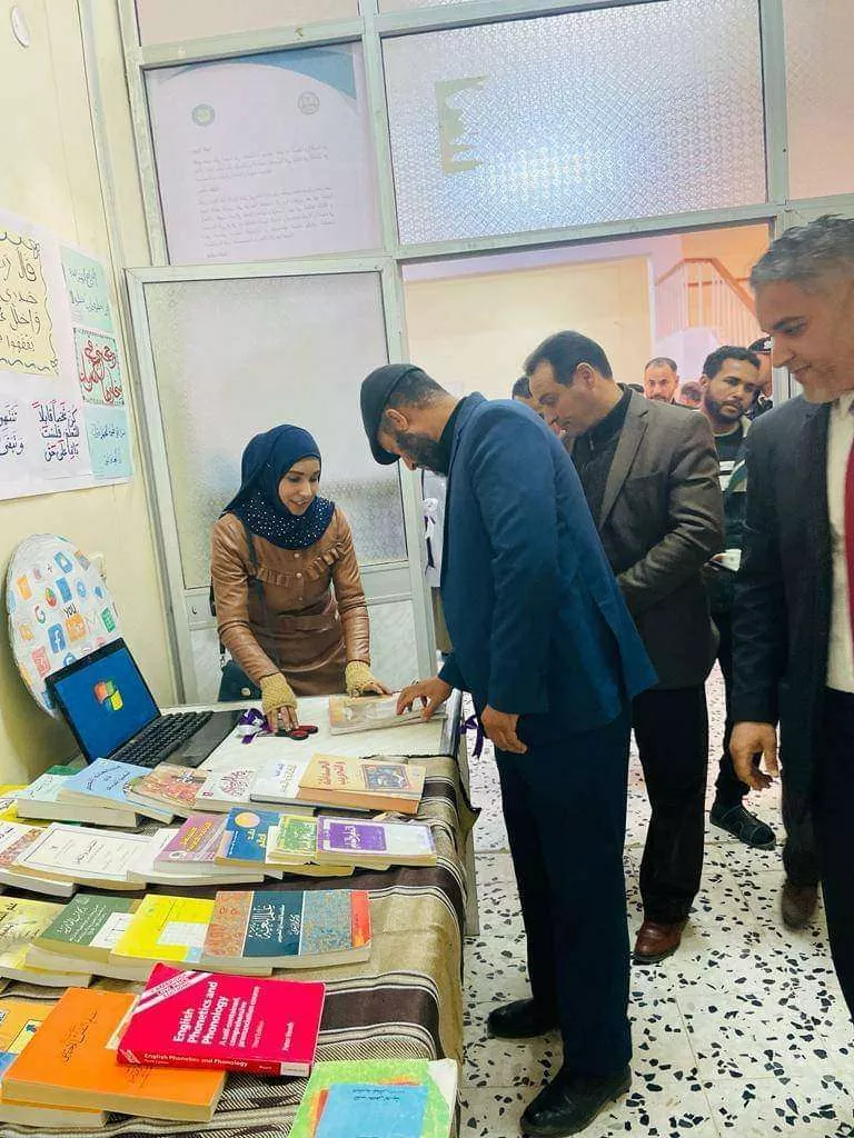 معرض الكتاب التي أقيم على هامش ملتقى. الطلبة الجدد 2023.إشراف الأستاذة امل امحمد الصويعي