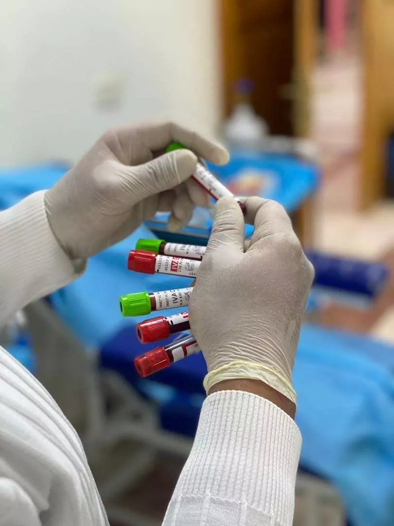 تدريب ميداني للطلبة المختبرات الطبية في مصرف الدم