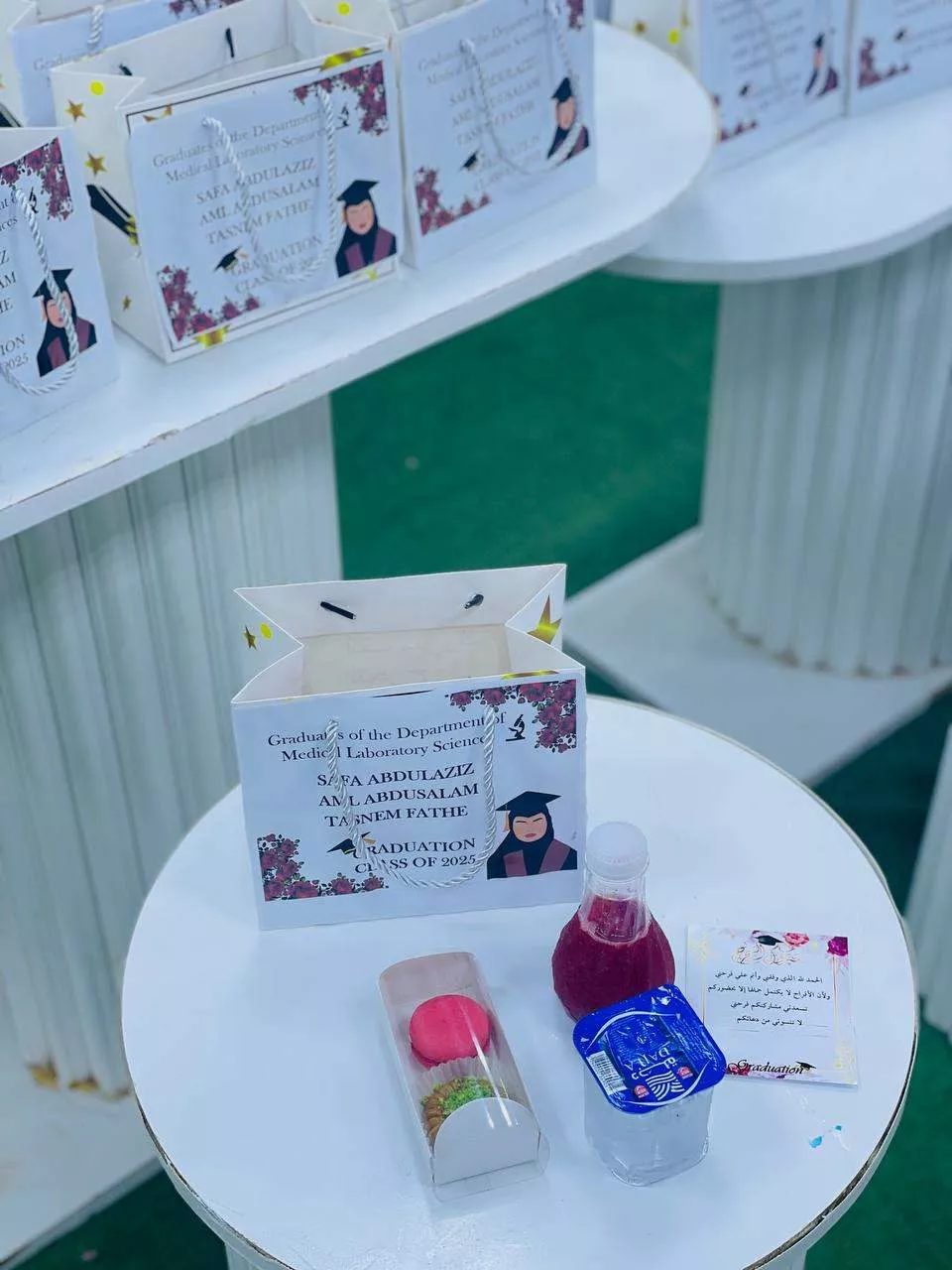 صور ختام مناقشات مشاريع التخرج للطلبة الدفعة الثالثه بقسم المختبرات الطبية وقسم التخذير