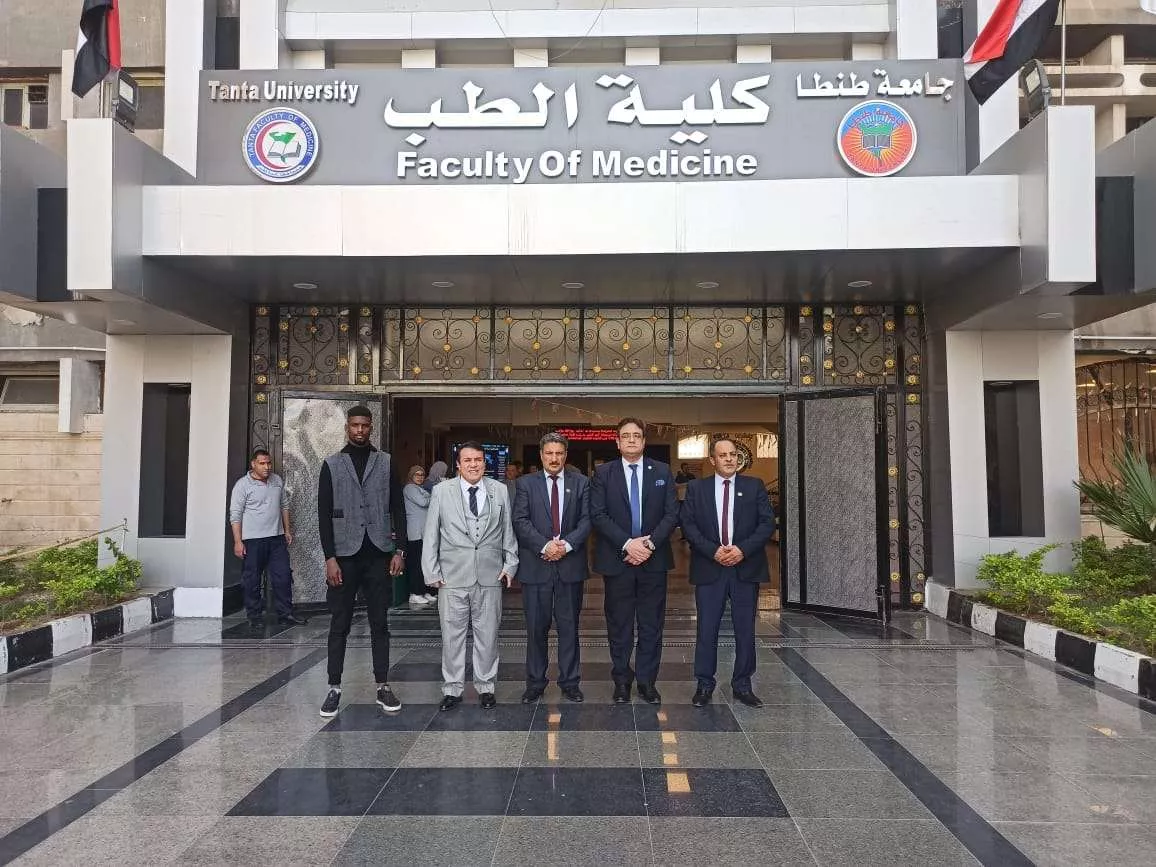 The visit of the President of the University to the Faculty of Medicine, Tanta University